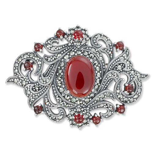 marcasite brooch HB0667 1