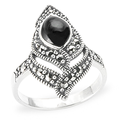 Marcasite jewelry ring HR1184 1