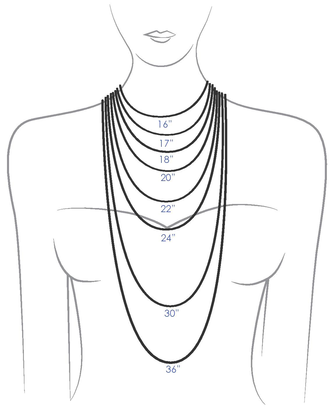 necklace size guide necklace size guide